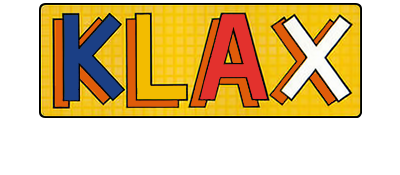 Klax logo for Sega Mega Drive
